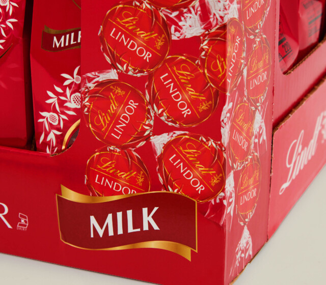 Lindor milk chocolate box.